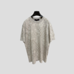 LV Monogram Short-Sleeved Crewneck In A Pale Beige