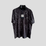 LV Black T-Shirt With An All-Over Logo Print