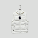 Prada Re-Nylon Puffer Vest White
