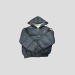 LV Monogram Puffer Jacket In Black Nylon With Down Filling