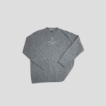 LV Logo Intarsia Wool And Cashmere Crew-Neck Sweater In Grey