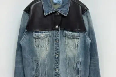Prada Denim Jeans Jacket Black