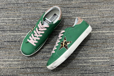 Golden Goose Super Star LTD Leather low-top Sneaker Green