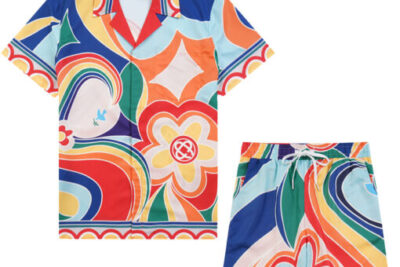 Casablanca Paris Le Pouvoir Des Fleurs Short Sleeve Silk Shirt Multicolor