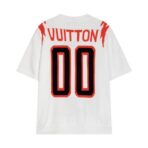 LV Chunky Intarsia Football T-Shirt White - Image 2