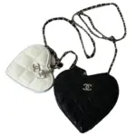 Chanel Patent Leather Handbag Black & White