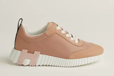 Hermes Bouncing Sneakers Beige Perlino