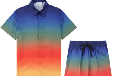 CASABLANCA Gradient Silk Shorts