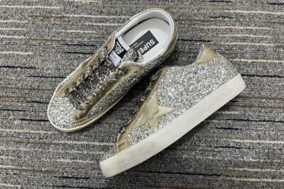 Golden Goose Luxury Glitter Dirty Shoes Golden