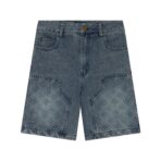 LV Suit Short-Sleeved Denim Workwear Suit - Image 3