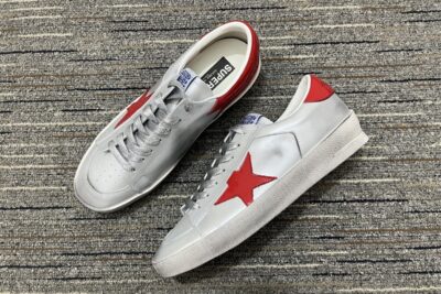 Golden Goose Stardan  Sneakers Silver Red