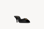 YSL BABYLONE Mules Smooth Leather Black