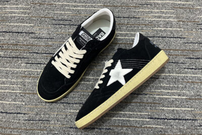 Golden Goose Ball Star Suede Black White