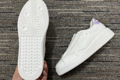 Golden Goose Pure Star White Leather Sneakers