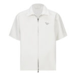 Prada Leather Shirt White