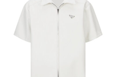 Prada Leather Shirt White