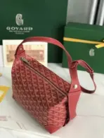 Goyard Boeing 25 Toiletry Crossbody Messenger Bag Goyardine Canvas Red - Image 2