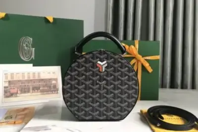 Goyard The Alto Hatbox Trunk Oblique Bag Black