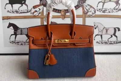 Hermes Birkin Togo Bag Brown & Green