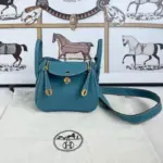 Hermes Lindy XMY Bag Blue Jean