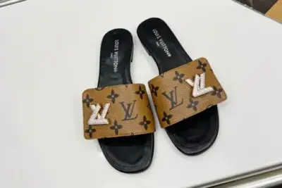 LV Women Slipper Brown