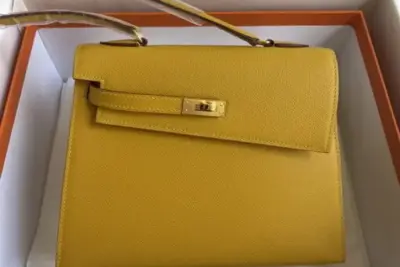 Hermes Kelly Bag Yellow M1