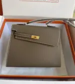 Hermes Kelly Bag Dark Brown M1