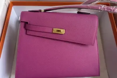 Hermes Kelly Bag Bright Chocky Pink