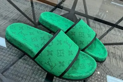 LV Slipper Green