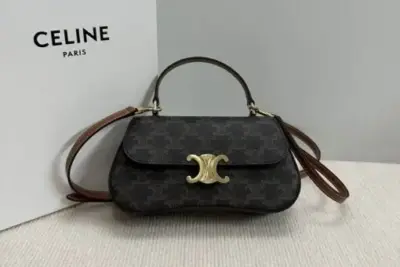 Celine Lola Leather Bag in Black