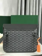 Goyard Coursier Messenger Bag Light Black Leather - Image 3