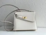 Hermes Kelly En Desordre Handmade Bag White