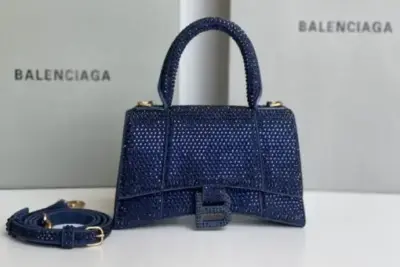 Balenciaga Hourglass Bag Blue