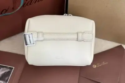 Loro Piana Cosmetic Bag In White