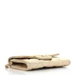 Metallic Lambskin Quilted Belt Bag Gold - Image 3