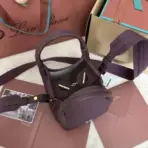 Loro piana Bucket Bag Maroon - Image 3