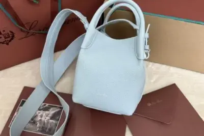 Loro piana Bucket Bag Lite Blue Belle