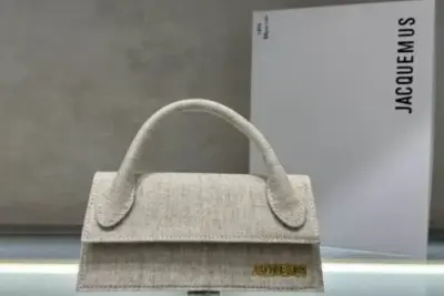 Jacquemus Le Chiquito Long Denim Bag White