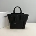 Celine Micro Luggage Tote Bag Black