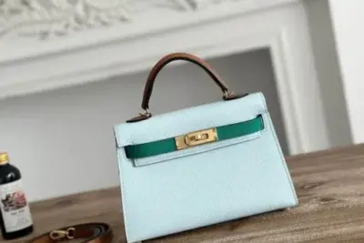 Hermès Mini Kelly Bag Ice Blue