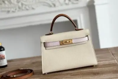 Hermès Mini Kelly Bag White