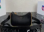 Prada Saffiano Leather Mini Bag Black