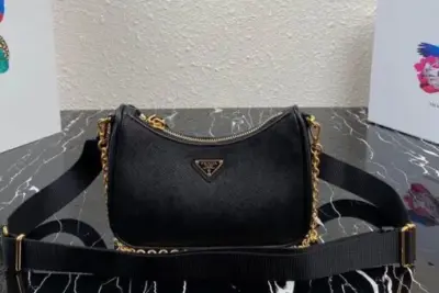 Prada Saffiano Leather Mini Bag Black