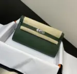 Hermes Kelly Bag Green & Brown