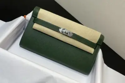 Hermes Kelly Bag Green & Brown