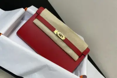 Hermes Kelly Bag Red & Brown