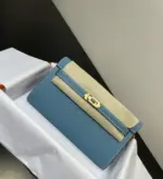 Hermes Kelly Bag Blue jean