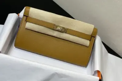 Hermes Kelly Bag Brown & Grey