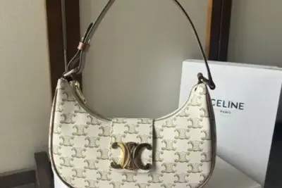 Celine Ava Original Bag White Gold
