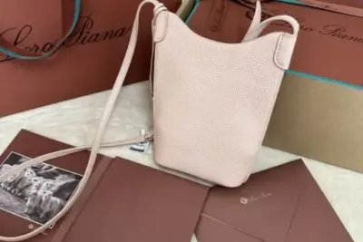 Loro Piana Cell phone Bag White